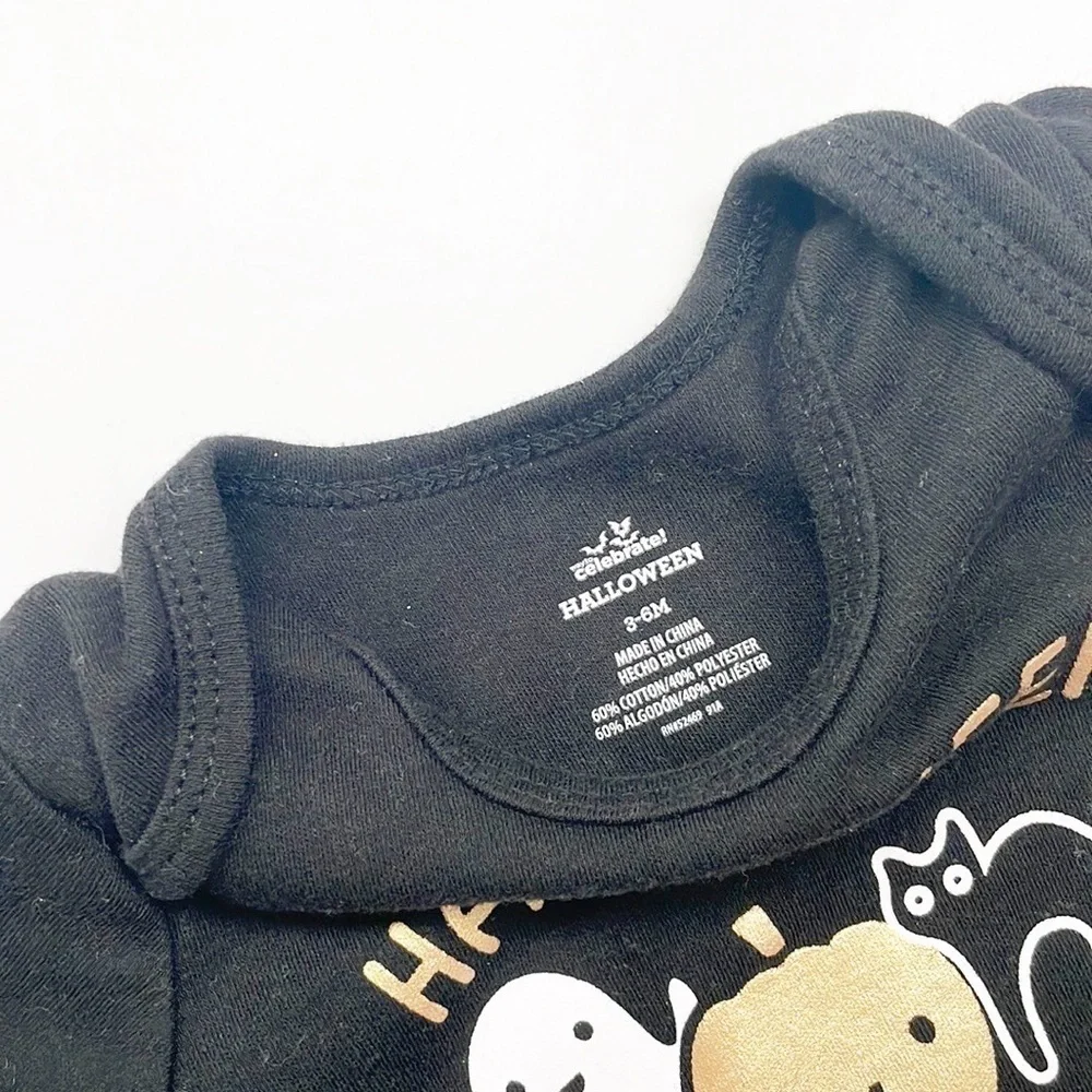 Halloween Squad ghost/pumpkin/cat baby bodysuit